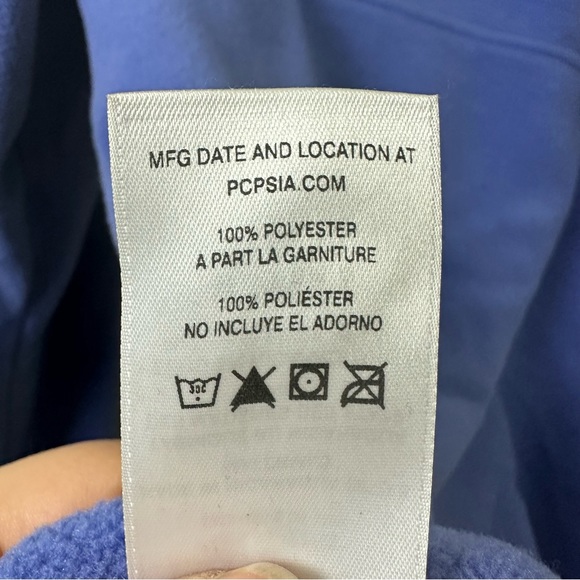 Patagonia Synchilla T-Snap Pullover Fleece in Blue & Orange SZ XS - Picture 7 of 9